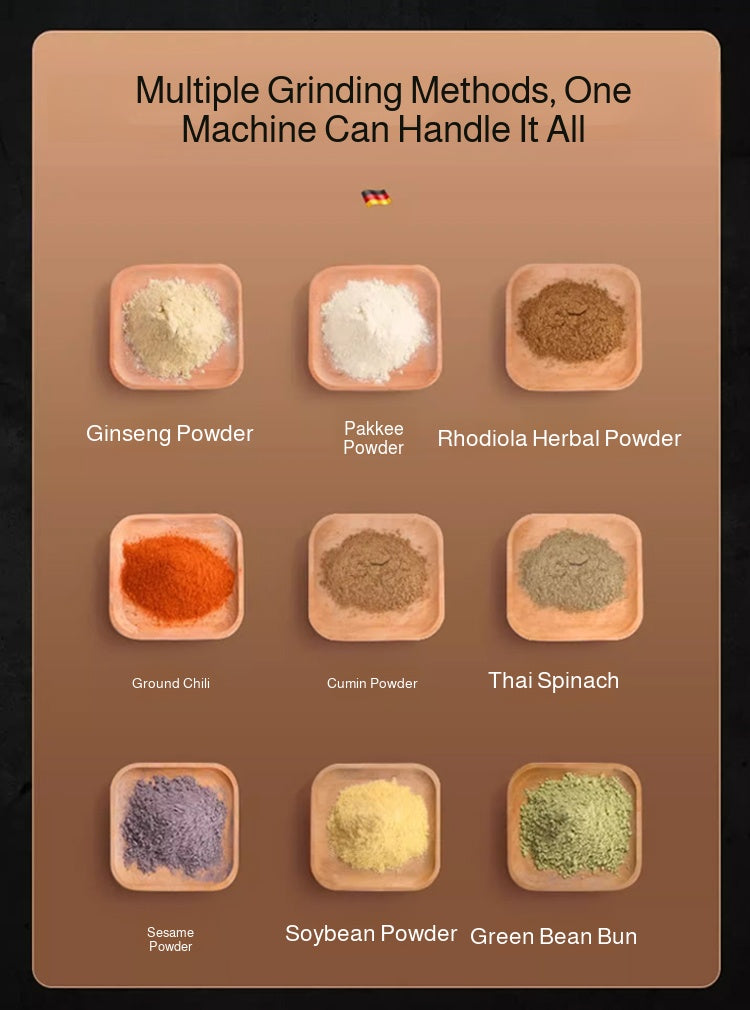 Grains and Cereals Grinder Grains Spices  Coffee Dry Food Grinder Mill Grinding Machine Gristmill Home Flour Powder Crusher