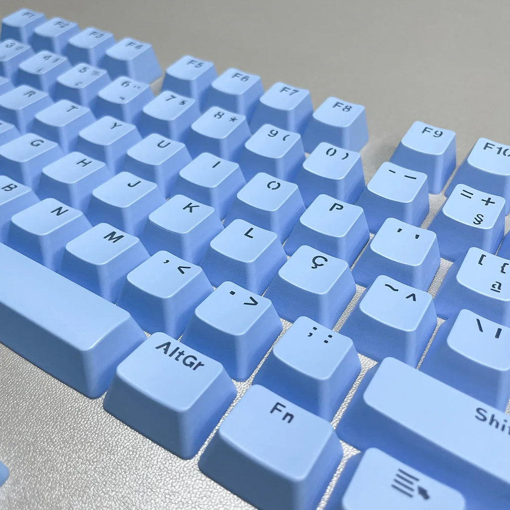 Russian Keycaps Spanish Arabic Korean Portuguese French German Thai Letters Translucent Keycaps For Cherry MX Switch 104 Key LK1