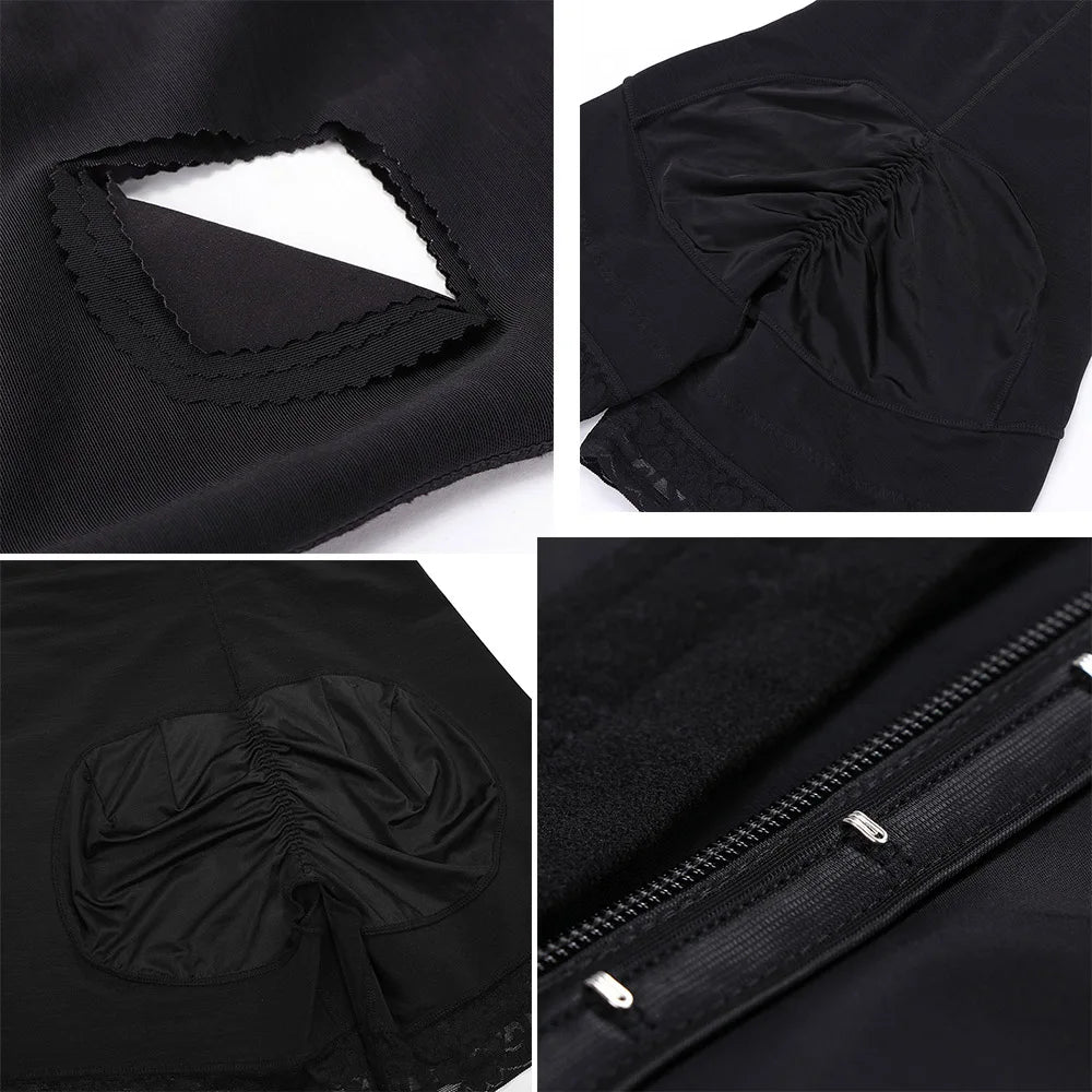 Hiphugger Body Shaper with Bra | Butt Lifter Tummy Control  Fit Everyday Front Zip Sculpting Shapewear Panty