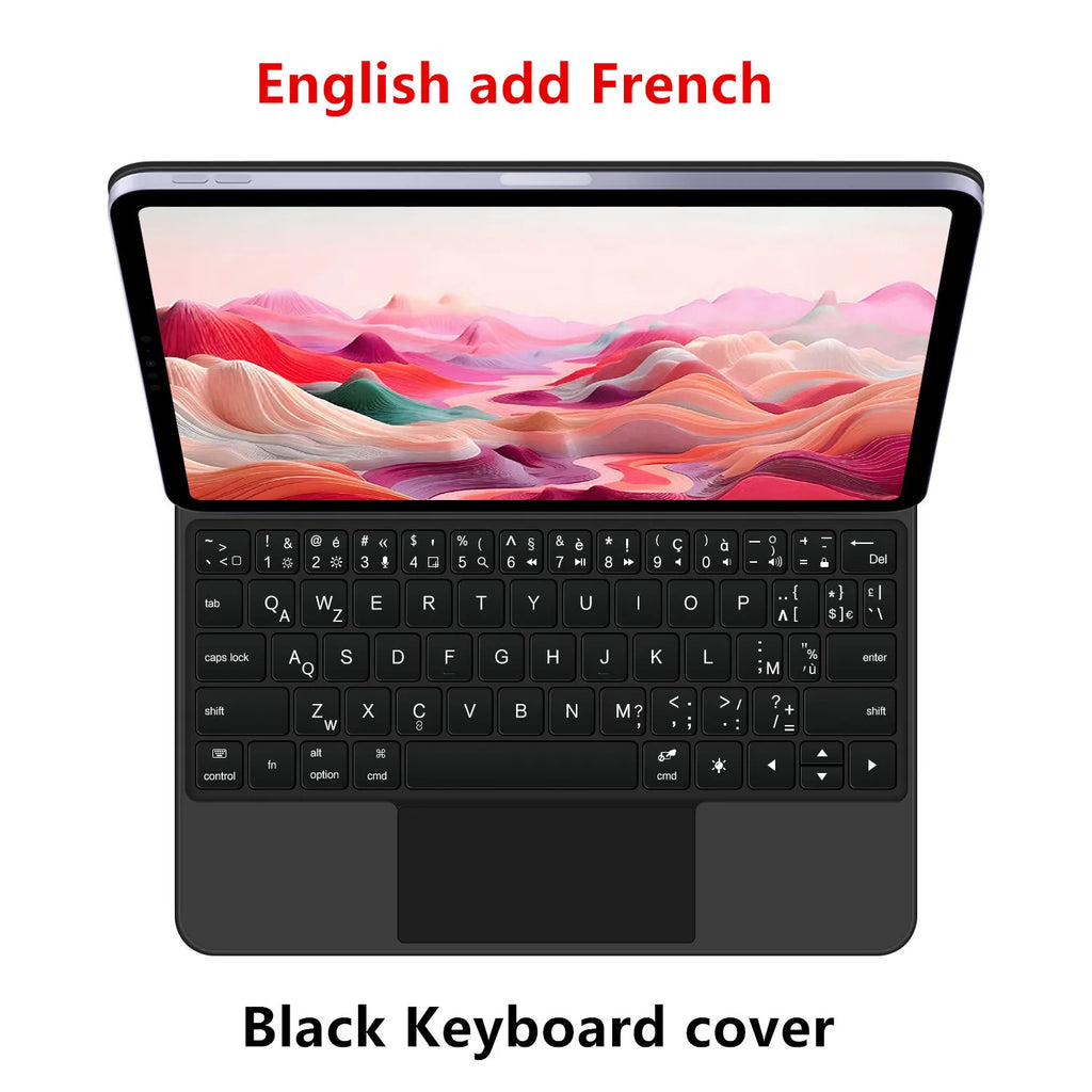 iPad Keyboard Magic Keyboard for iPad 10 iPad Pro 11 Air 11 5 6 7 Spanish Russian Korean Portuguese Hebrew Deutsch Japanese TY1