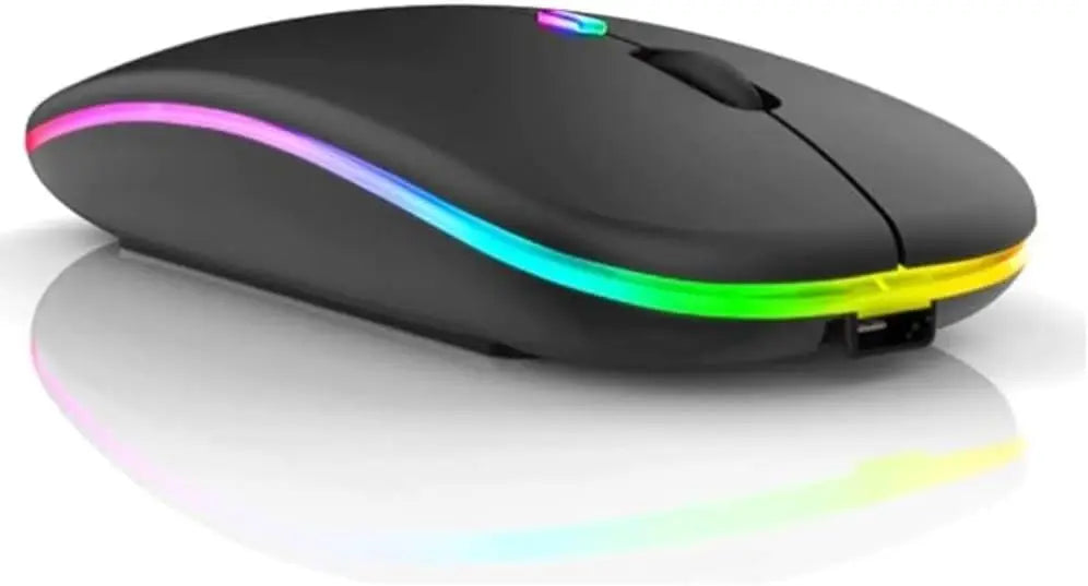 Wireless Mouse Rechargeable Led Rgb 2.4 Ghz Wireless Bluetooth Optico Ghz Notebook Computer