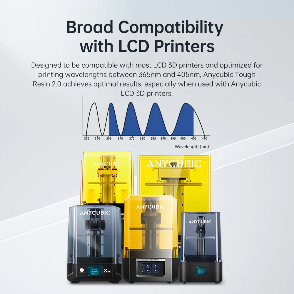 Anycubic Flexible Tough Resin 2.0 10KG LCD 3D Printing Material High Toughness 3D Printer UV Resin For Photon Mono X Photon S