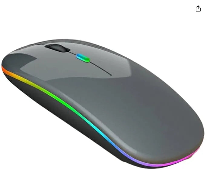 Wireless Mouse Rechargeable Led Rgb 2.4 Ghz Wireless Bluetooth Optico Ghz Notebook Computer