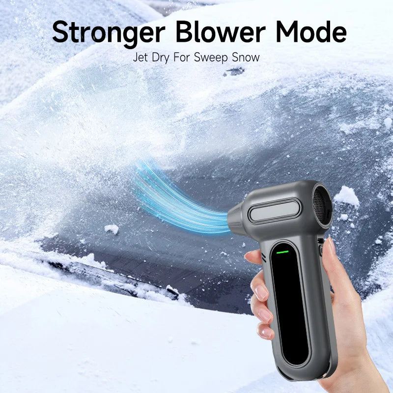 Electric Compressed Air Duster with Brushless Motor 8000mAh 3-Gear Adjustable Cordless Air Blower Gun for Computer Keyboard PC