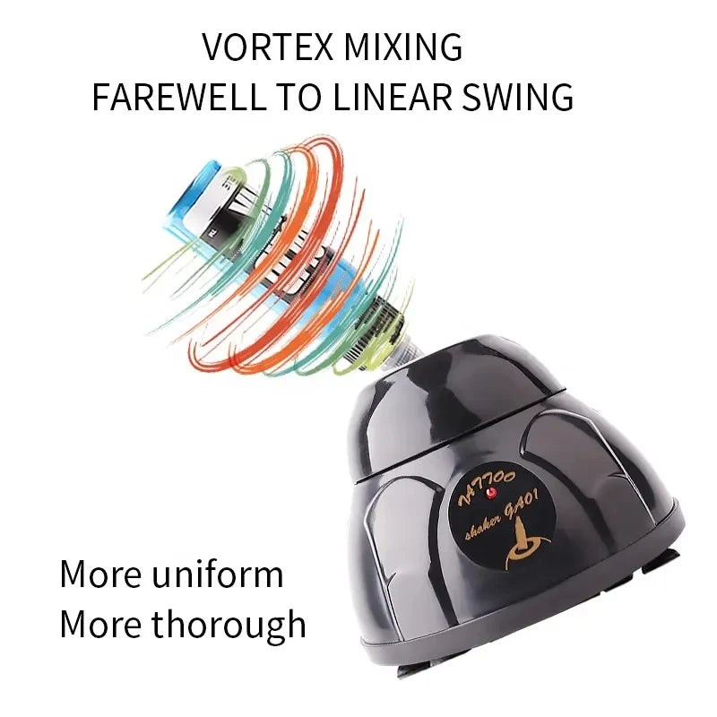 Mini Vortex Mixer Nails Polish Shaker Tattoo Pigment Ink Stirrer with Non-slip Base for Stir quickly Tattoo Ink