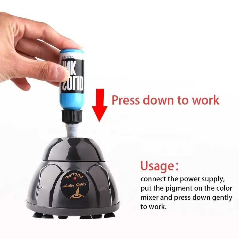 Mini Vortex Mixer Nails Polish Shaker Tattoo Pigment Ink Stirrer with Non-slip Base for Stir quickly Tattoo Ink