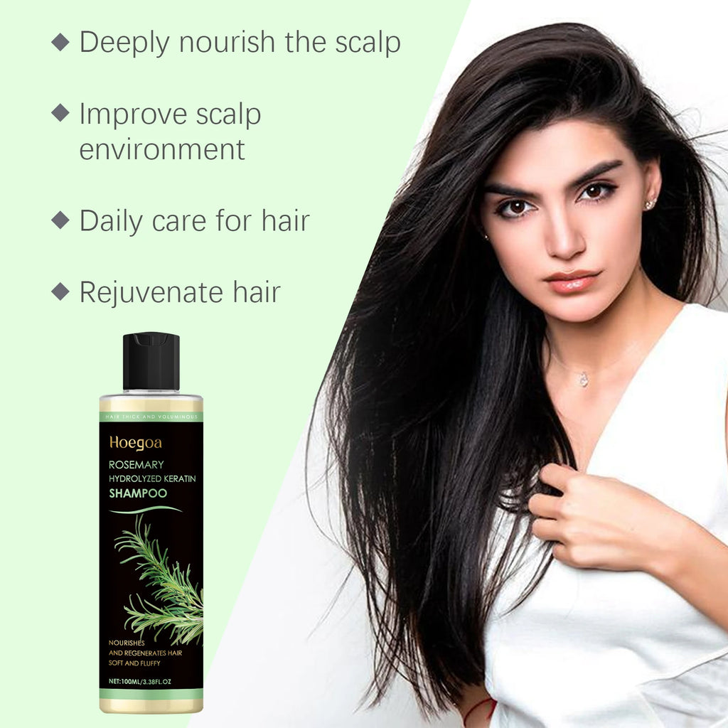 Hoegoa Rosemary Hair Shampoo Plant Formula Cleaning Dandruff Moisturizing Oil Control Volumizing Refreshing Hair Growth Shampoo
