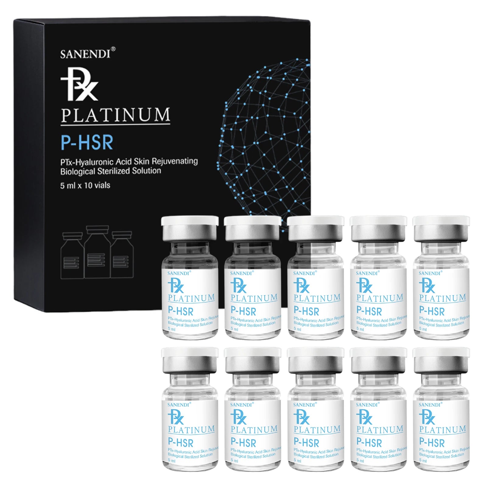 Sanendi Korean Hair Growth Serum P-HL Ptx Peptide Essence Dr.Pen Booster Anti-Hair Loss Solution Repair Skin Hydrating