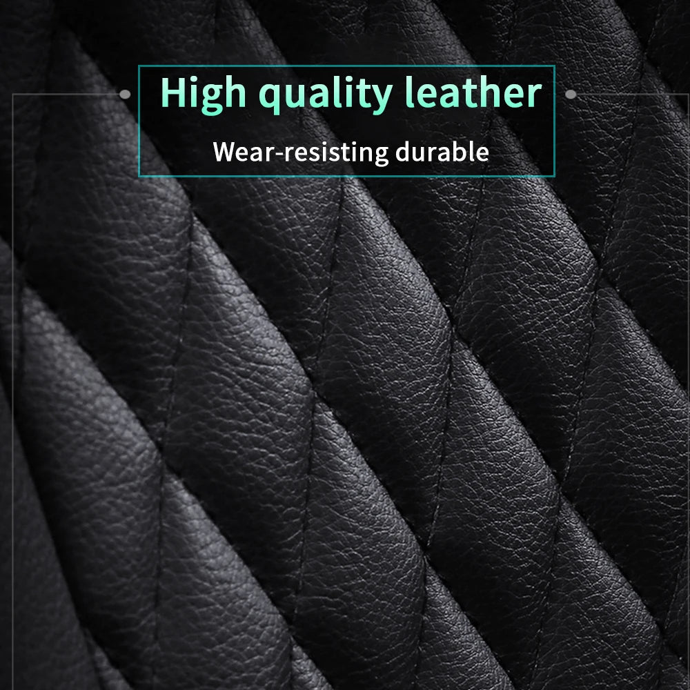 Black Blue Car Seat Cover 5Seat Leather Protection Cushion CT0008 Universal Seat Cover