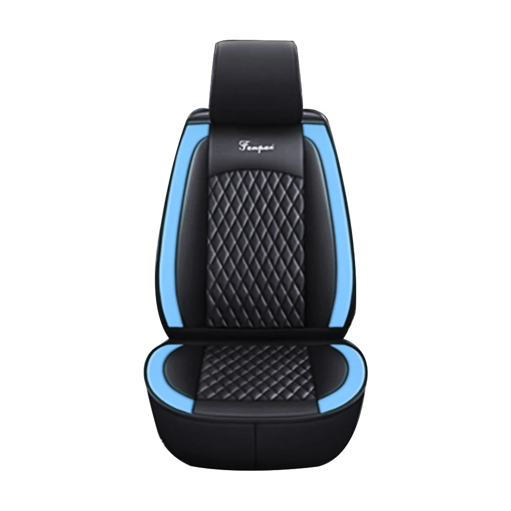 Black Blue Car Seat Cover 5Seat Leather Protection Cushion CT0008 Universal Seat Cover