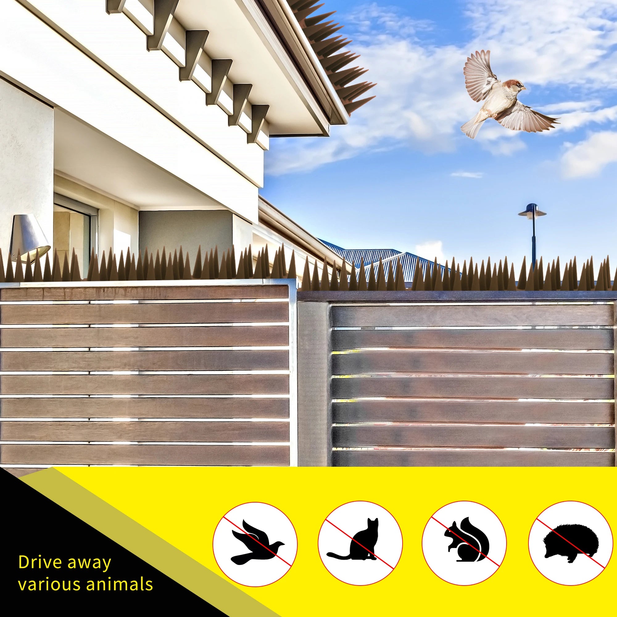 Plastic Bird Spikes for Pest Control 12 Pack 20 Pack Bird Deterrent Spikes Safe  Effective Anti Roosting Spikes