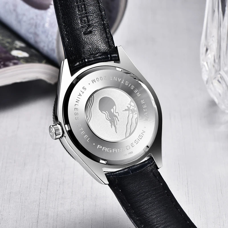 PAGANI DESIGN 2026 Men's Watches Automatic Watch Men Sapphire Quartz Wristwatches Chronograph 10Bar Waterproof Relogio Masculino
