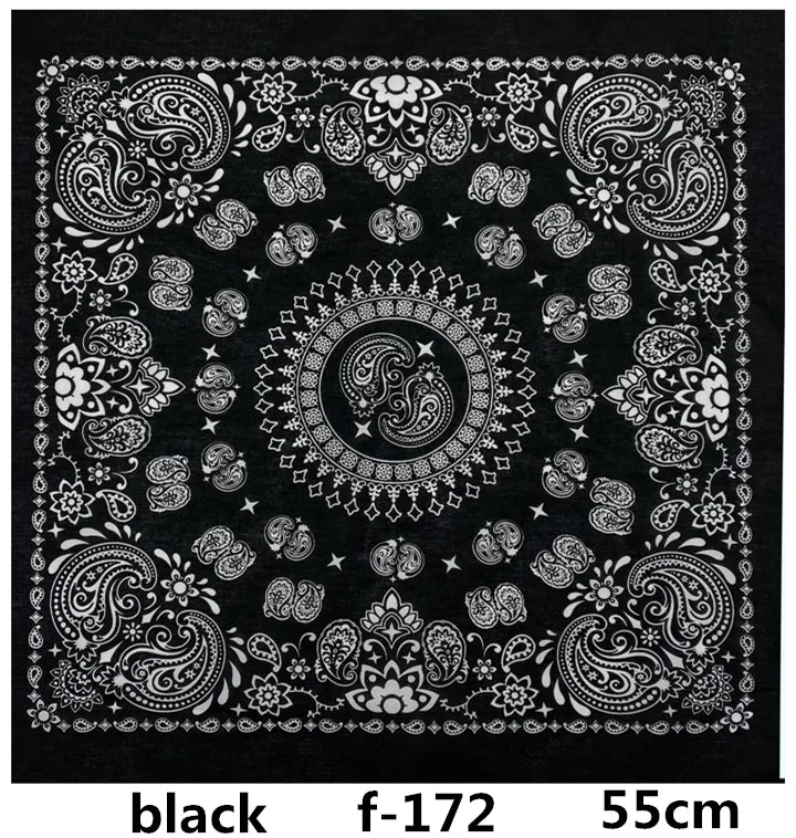 f151 Unisex Hiphop Cotton Bandanas Face Mask Scarf Headwear Women Snood Headband Men Fishing Mask Hiking Balaclava Handkerchief