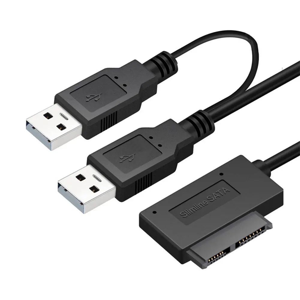 USB3.0 to Mini Sata II 7+6 13Pin Adapter SATA Converter Cable for Laptop CD/DVD ROM Slimline Drive USB 3.0 SATA Hard Drive Cable