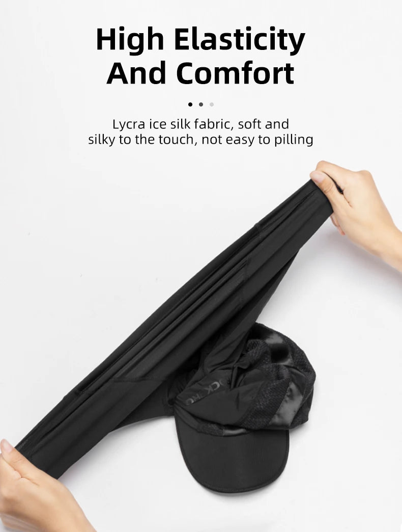 ROCKBROS Bicycle Face Masks Spring Summer Ice Silk Mask  Fishing Bandana Running Sport Bike Face Mask Sun Portection Hat