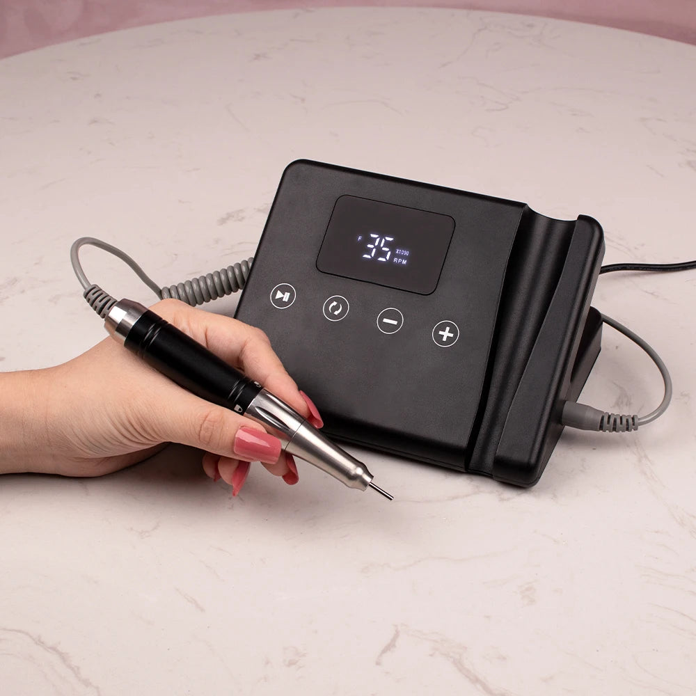 High Quality Professional High Torque 35000rpm Unique Telephone Design Desktop Use Coreless Motor Plug in Nail Drill Machine