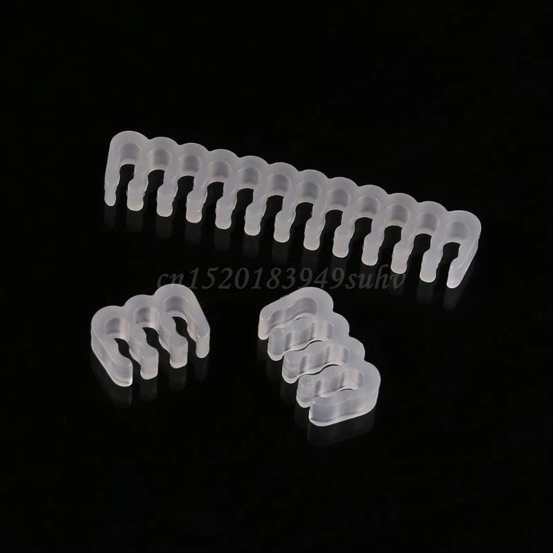 16Pcs/Set PP Cable Comb/Clamp/Clip/Organizer/Dresser for 2.5-3.2mm PC Power Cables Wiring 4/6/8/24 Pin Computer Cable Manager