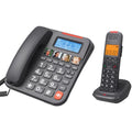 D2015TAM DECT Cordless Telephone Set with Large Buttons and Photo Dialing Digital Expandable Cordless Phone with 2 Handsets