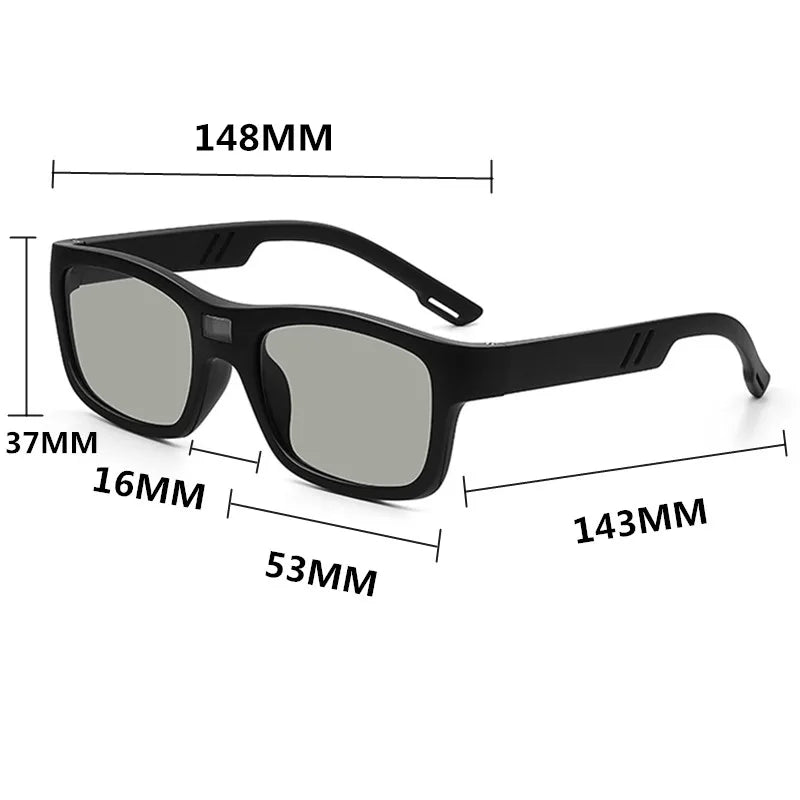 ZHIYI Smart Chameleon Driving Glasses LCD Computer Chip 0.1 Second Photochromic Polarized Sunglasses Wholesale Eye Protection