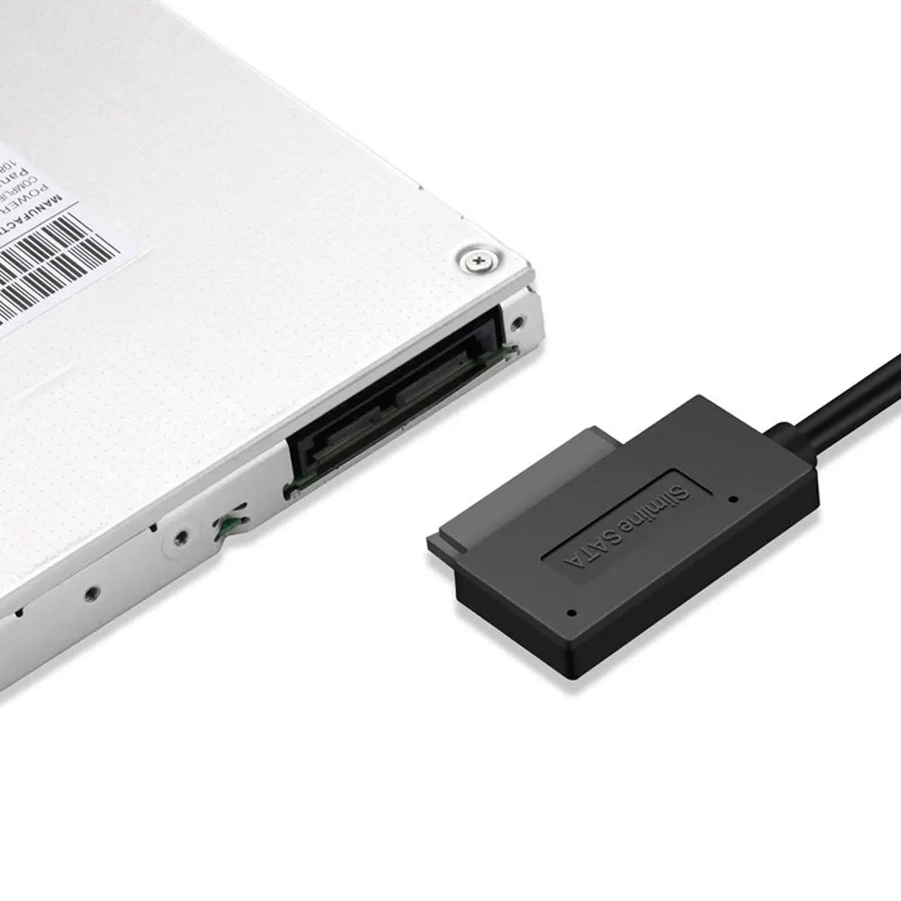 USB3.0 to Mini Sata II 7+6 13Pin Adapter SATA Converter Cable for Laptop CD/DVD ROM Slimline Drive USB 3.0 SATA Hard Drive Cable