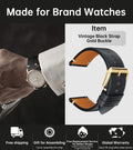 Quick Release Watchband Vintage Vegetable Tanned Cow Leather Made in Tuscany Italy Bracelet Butterfly Buckle Watch Strap