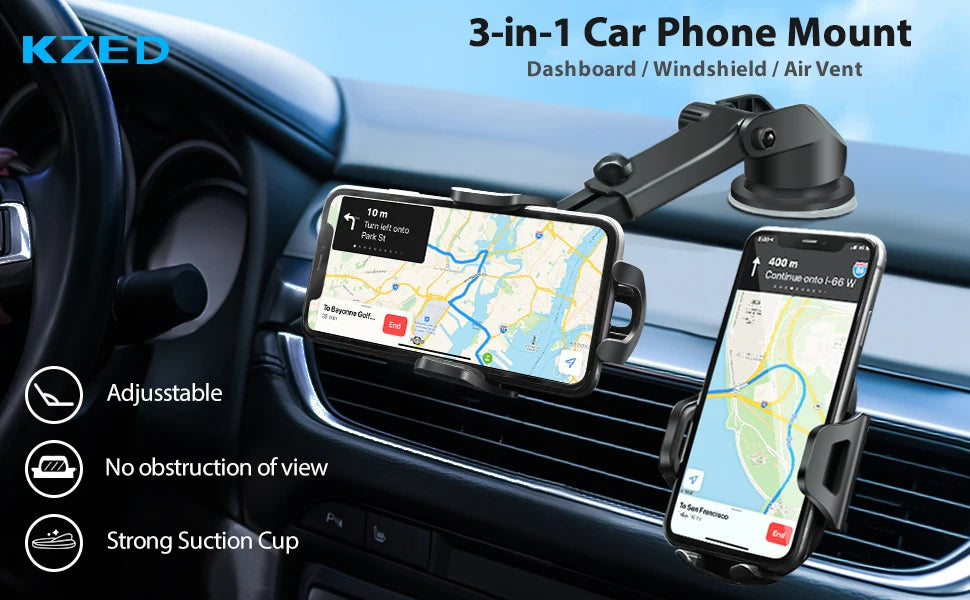 Car Phone Mount Long Arm Suction Cup Sucker Car Phone Holder Stand Mobile Cell Support For iPhone Xiaomi Redmi Samsung Huawei