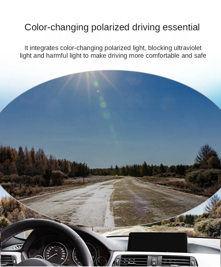 ZHIYI Smart Chameleon Driving Glasses LCD Computer Chip 0.1 Second Photochromic Polarized Sunglasses Wholesale Eye Protection