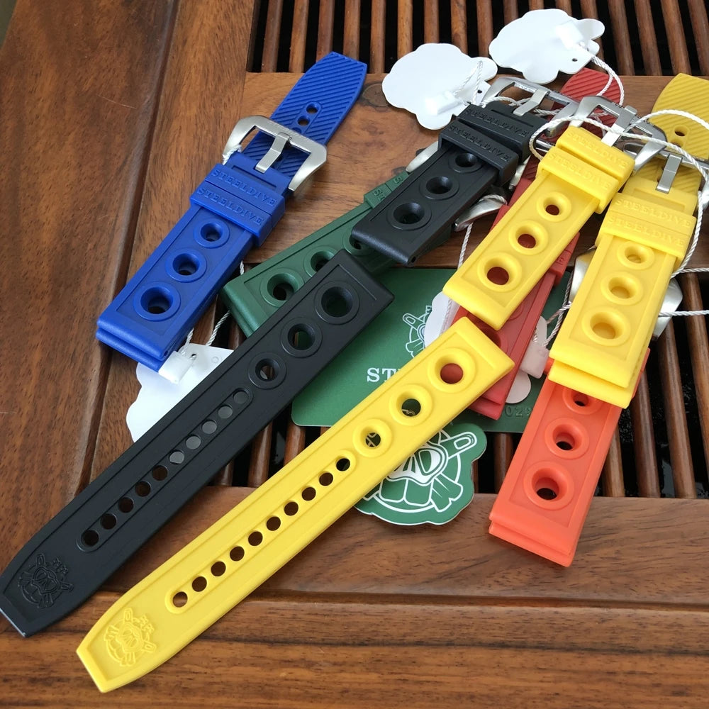 STEELDIVE Automatic Watch Strap Replacement Watch bands Automatic Watch 22mm Bracelets Blue Dive Watches Strap 20/22mm