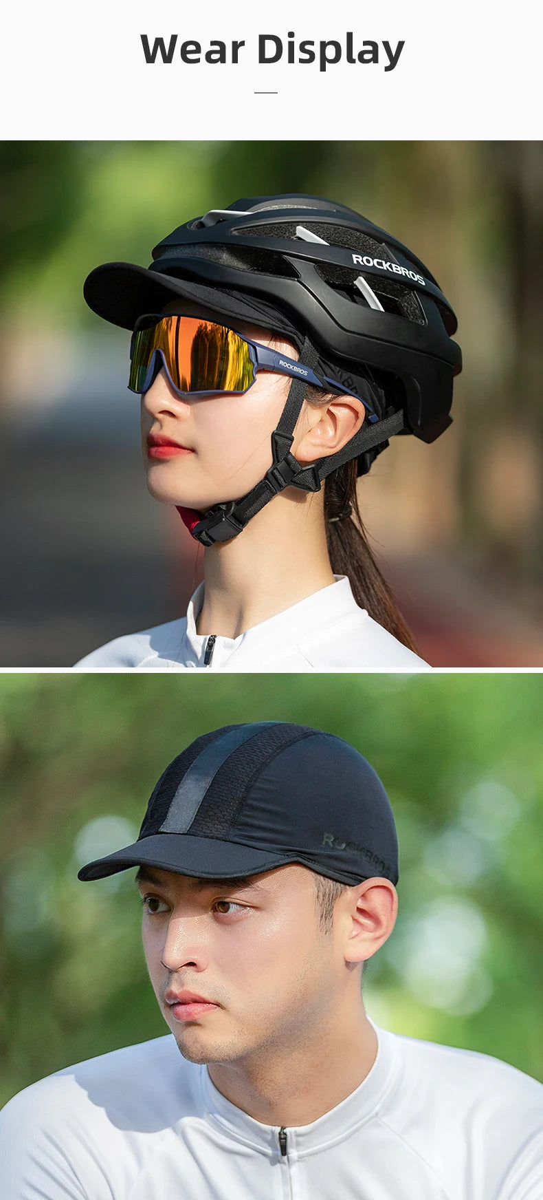 ROCKBROS Bicycle Face Masks Spring Summer Ice Silk Mask  Fishing Bandana Running Sport Bike Face Mask Sun Portection Hat
