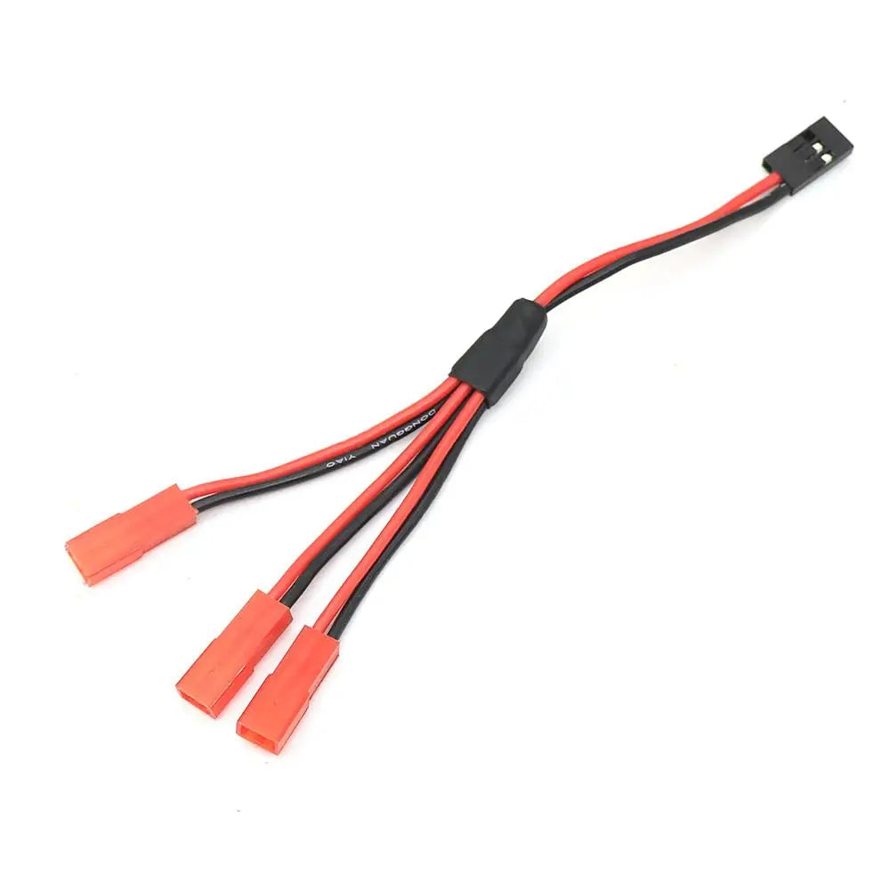 Ajrc Three In One Cable Esc Power Supply External Wiring Jst For 1/10 Rc Crawler Car Defender Trx6 Trx4 Tactical Unit Bronco