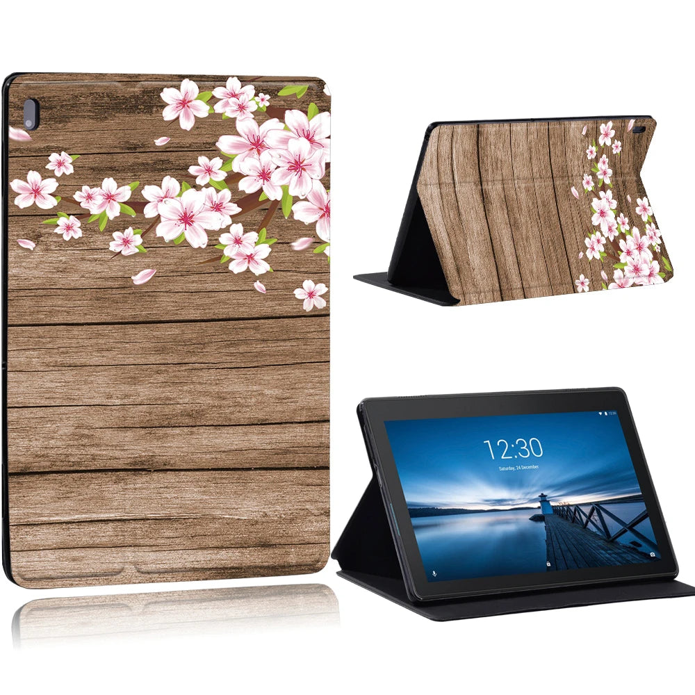 Case for Funda Tablet Lenovo Tab E10 10.1"/Tab M10 10.1"/Smart Tab M10 FHD Plus 10.3" TB-X606F M7 M8 TB-8505 Stand Tablet Cover