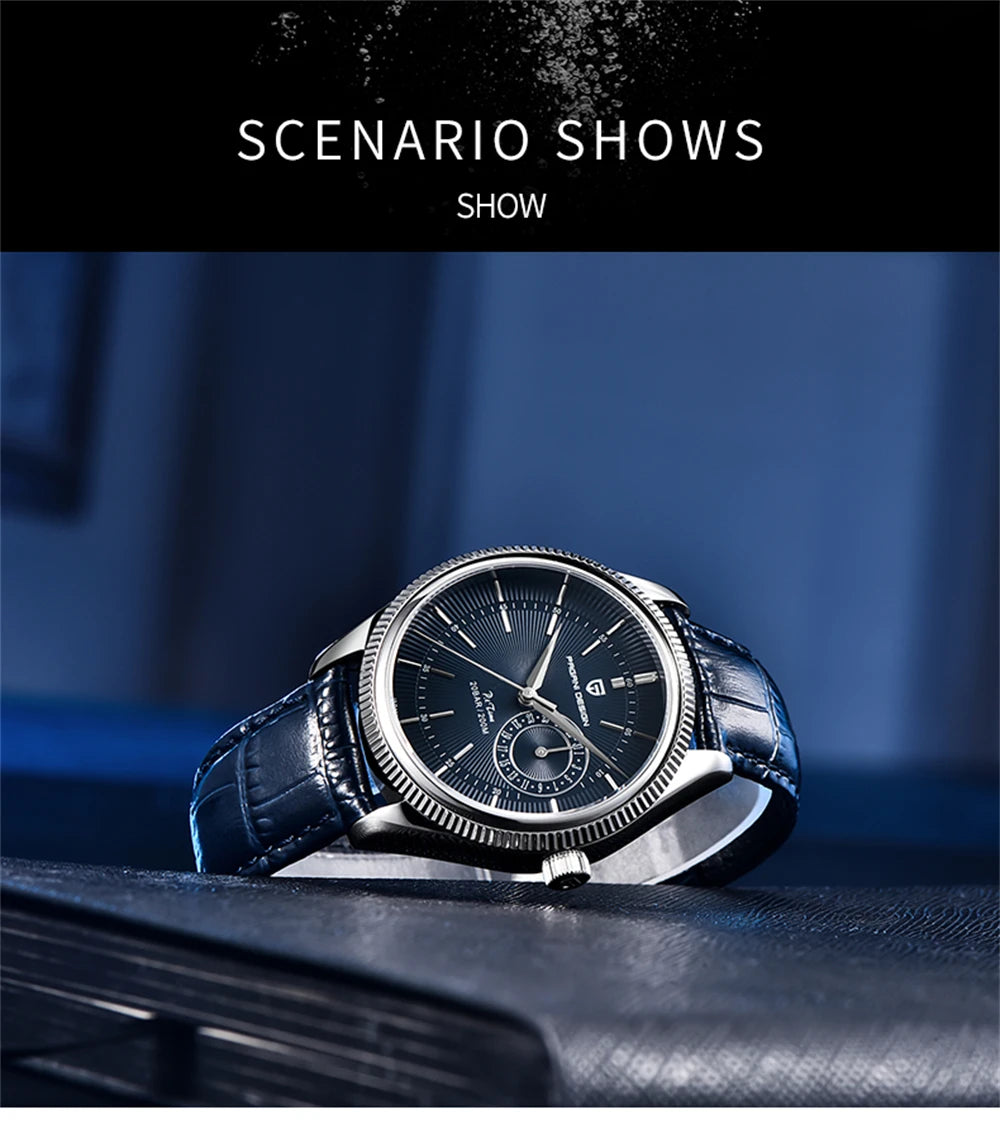PAGANI DESIGN 2026 Men's Watches Automatic Watch Men Sapphire Quartz Wristwatches Chronograph 10Bar Waterproof Relogio Masculino