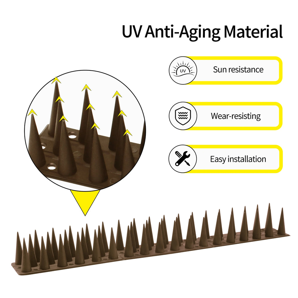 Plastic Bird Spikes for Pest Control 12 Pack 20 Pack Bird Deterrent Spikes Safe  Effective Anti Roosting Spikes