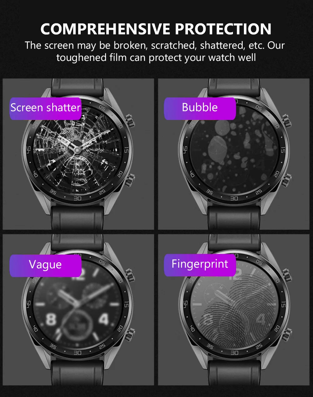 Tempered Glass Smart Watch Screen Protector Film 30.5 31 31.5 32 32.5 33 33.7 34 34.5 35 35.5 36 36.5 37 37.5 38 38.5 41 42mm