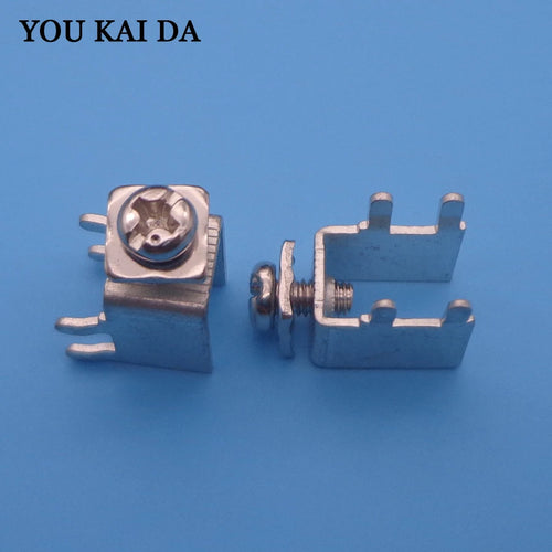 20PCS PCB-2 (M3) terminals PCB welding terminals PC circuit board connecting terminal Copper tin plating material PCB-2 M3