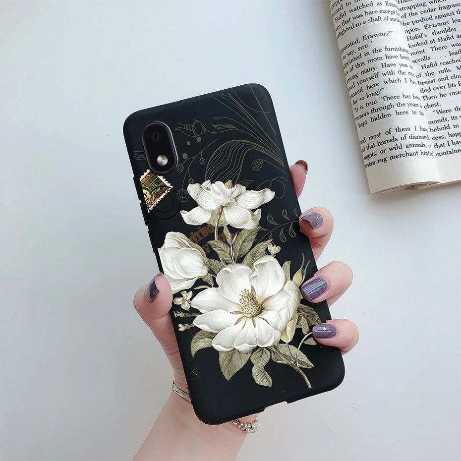 For Samsung Galaxy A01 core Cases Silicon Back Cover Soft Sunflower Phone Case For Samsung A01 core SM-A013 a 01 m01 Core Case