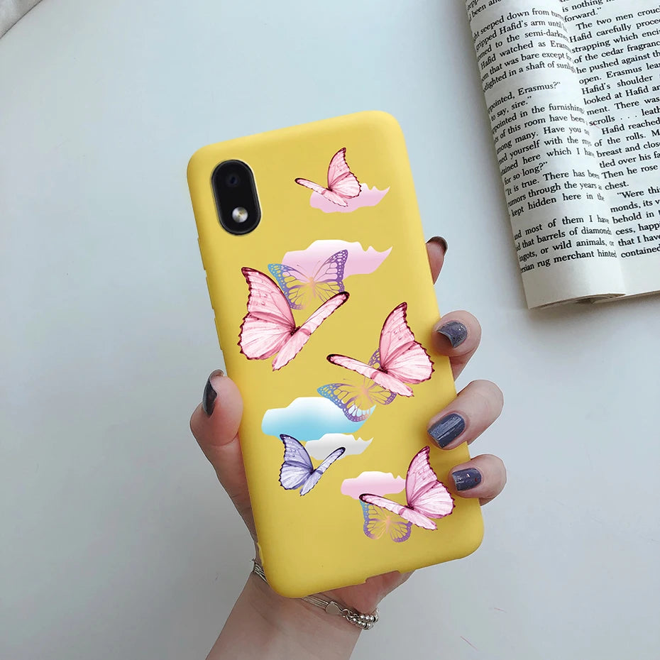 For Samsung Galaxy A01 core Cases Silicon Back Cover Soft Sunflower Phone Case For Samsung A01 core SM-A013 a 01 m01 Core Case