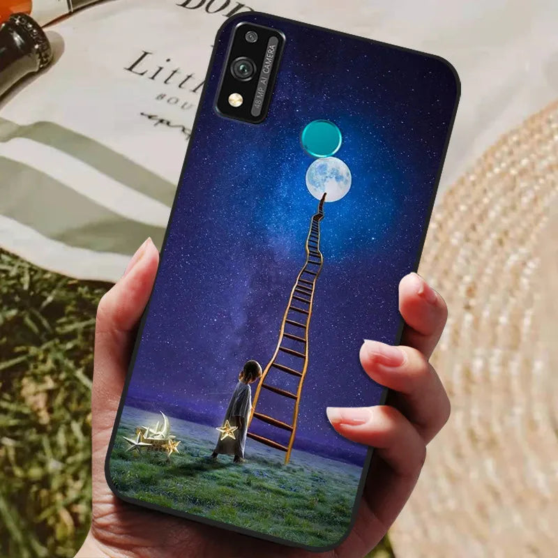 For Honor 9x lite Case Wolf Cartoon Silicon Soft TPU Back Cover For Huawei Honor 9X lite Phone Cases Honor9x Lite Fundas Coque