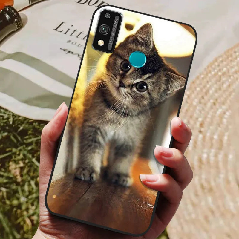 For Honor 9x lite Case Wolf Cartoon Silicon Soft TPU Back Cover For Huawei Honor 9X lite Phone Cases Honor9x Lite Fundas Coque