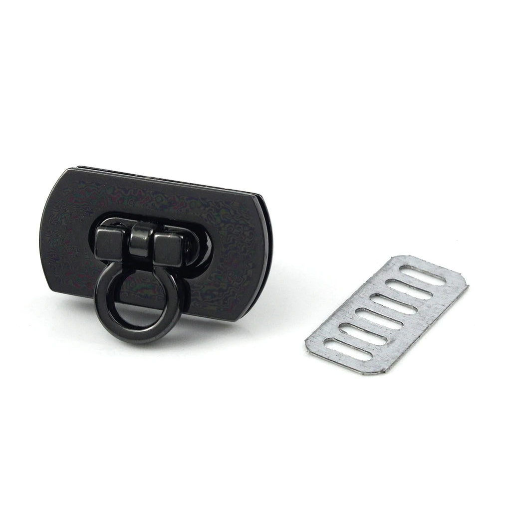 1pcs Metal Folding Lock Push Lock Clasp Tiny Bag Laggage Purse Leather Craft Closure DIY Hardware Accessories
