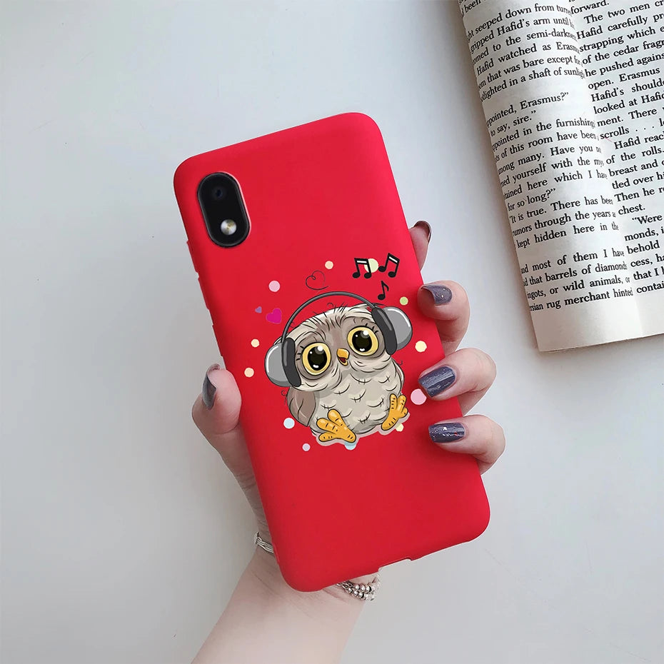 For Samsung Galaxy A01 core Cases Silicon Back Cover Soft Sunflower Phone Case For Samsung A01 core SM-A013 a 01 m01 Core Case