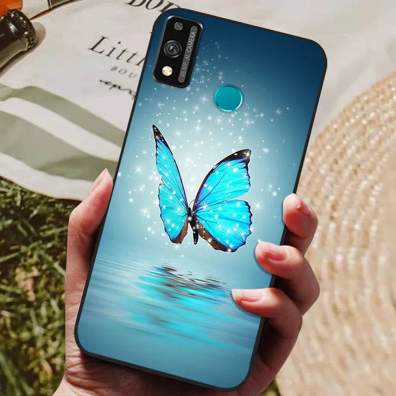 For Honor 9x lite Case Wolf Cartoon Silicon Soft TPU Back Cover For Huawei Honor 9X lite Phone Cases Honor9x Lite Fundas Coque