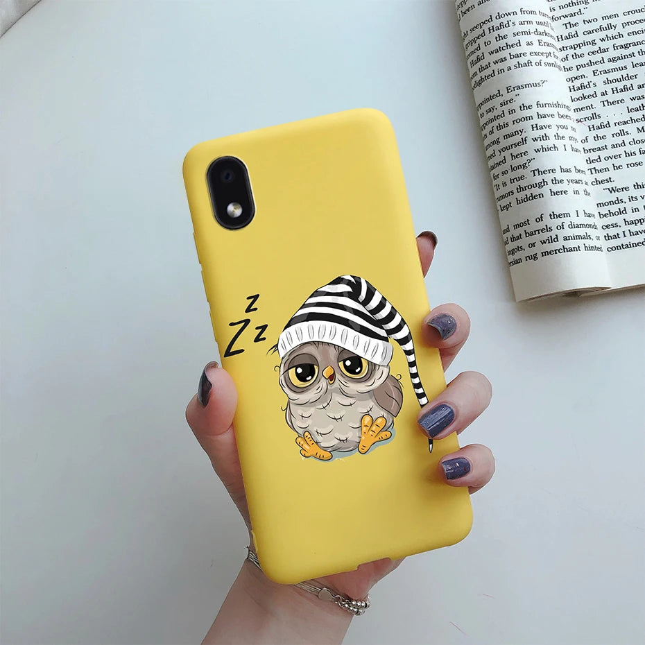 For Samsung Galaxy A01 core Cases Silicon Back Cover Soft Sunflower Phone Case For Samsung A01 core SM-A013 a 01 m01 Core Case