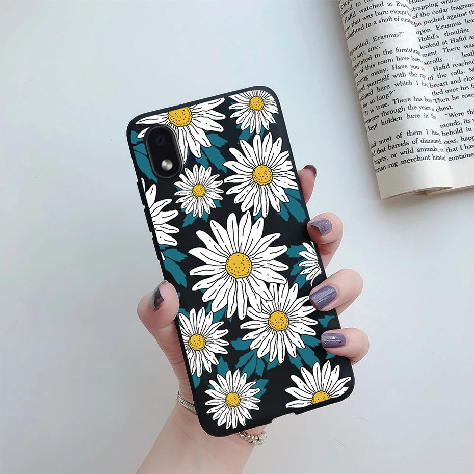 For Samsung Galaxy A01 core Cases Silicon Back Cover Soft Sunflower Phone Case For Samsung A01 core SM-A013 a 01 m01 Core Case