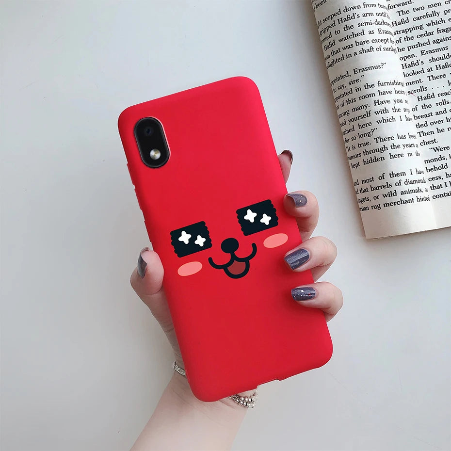 For Samsung Galaxy A01 core Cases Silicon Back Cover Soft Sunflower Phone Case For Samsung A01 core SM-A013 a 01 m01 Core Case