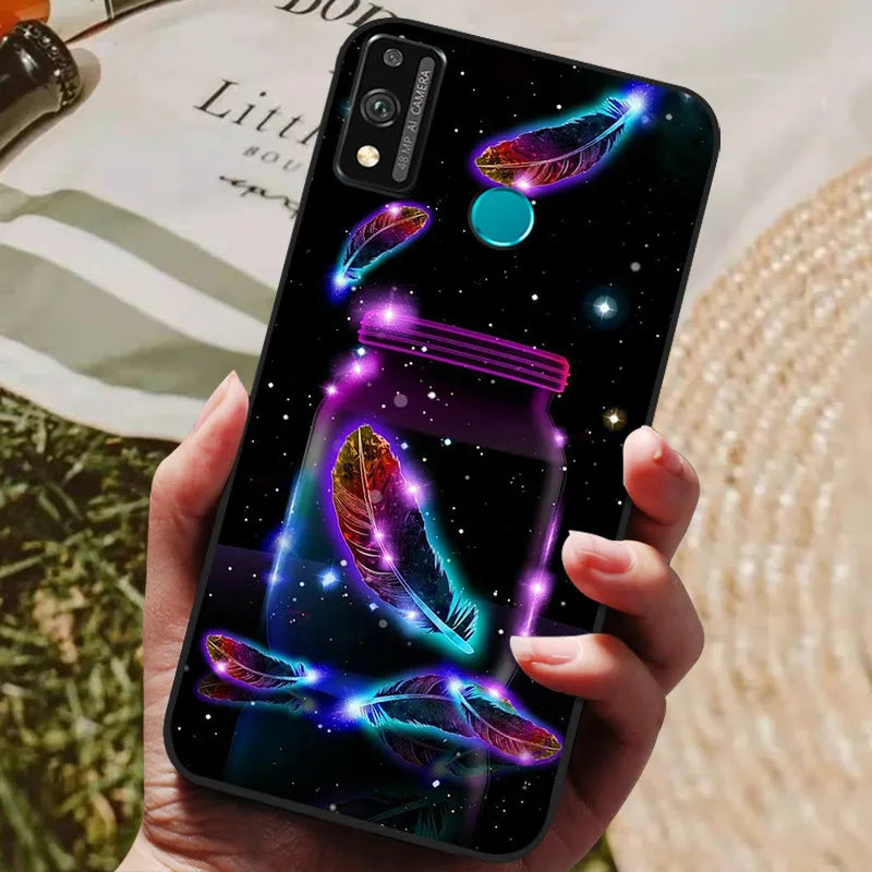 For Honor 9x lite Case Wolf Cartoon Silicon Soft TPU Back Cover For Huawei Honor 9X lite Phone Cases Honor9x Lite Fundas Coque