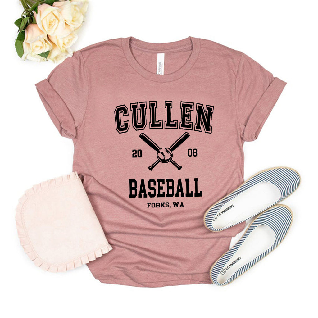 Twilight T Shirt Forks T-shirt Cullen Baseball Shirt Unisex Women Men Tshirts Graphic Tee Streetwear Women Top Crewneck Tshirts