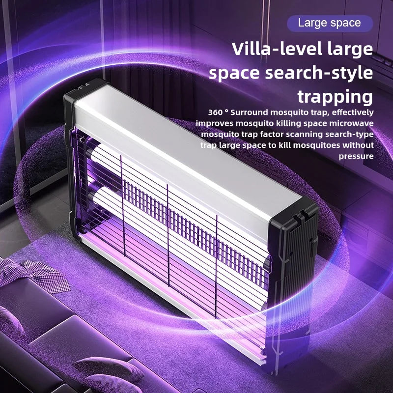 Electronic Mosquito Killer Lamp UV Insect Trap Indoor Wall-Mounted Pest Control Bug Zapper for Home Bedroom Hotel Restaurant
