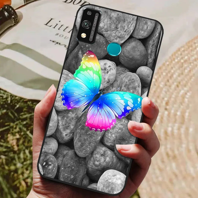 For Honor 9x lite Case Wolf Cartoon Silicon Soft TPU Back Cover For Huawei Honor 9X lite Phone Cases Honor9x Lite Fundas Coque