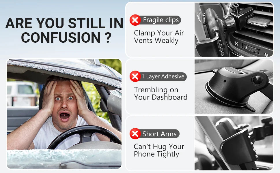 Car Phone Mount Long Arm Suction Cup Sucker Car Phone Holder Stand Mobile Cell Support For iPhone Xiaomi Redmi Samsung Huawei